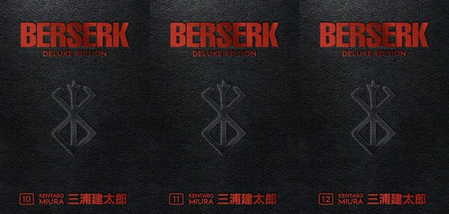 NEW! Berserk Deluxe Edition 3 Books Set (Volume 10 - Volume 12)