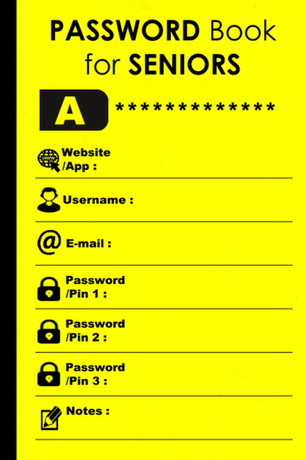Password Book for SENIORS