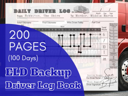 ELD Backup Driver Log Book