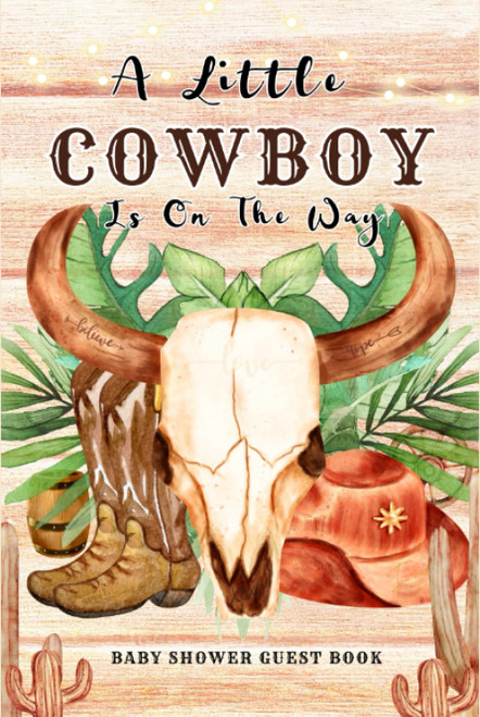 Cowboy Baby Shower Guest Book