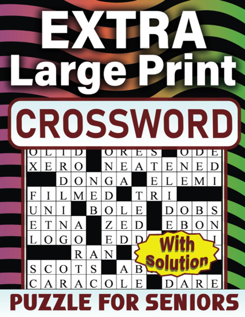 2023 Extra Large Print Crossword Puzzle For Seniors