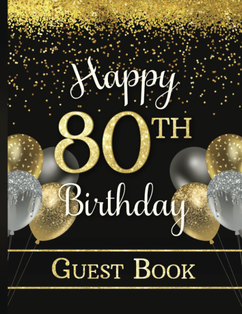 Happy 80th Birthday Guest Book