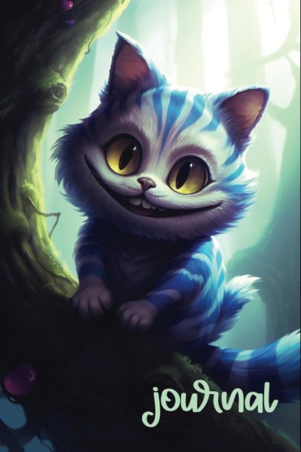 Chibi Cheshire Cat lined journal