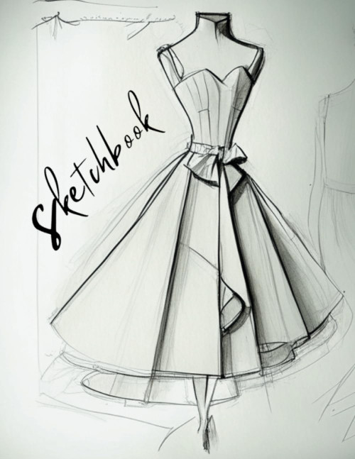 Sketchbook 120 Blank Sketch Pages 8.5 x 11"