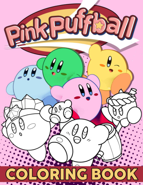 Pink Puffball Coloring Book