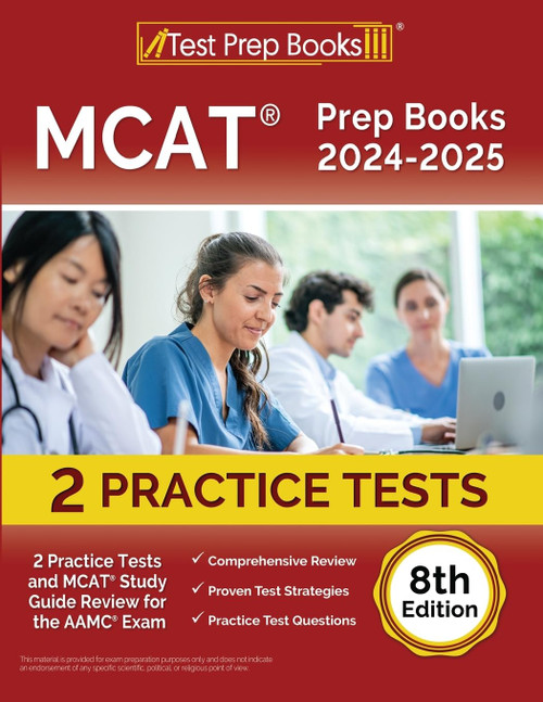 MCAT Prep Books 2024-2025: 2 Practice Tests and MCAT Study Guide