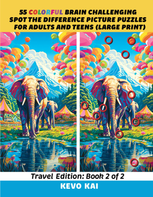 55 Colorful Brain Challenging Spot the Difference Picture Puzzles for
