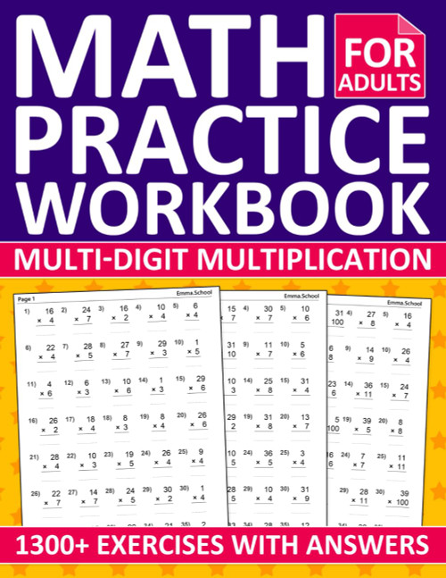 Basic Multiplication Workbook For Adults