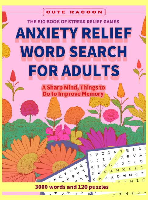 Anxiety Relief Word Search for Adults