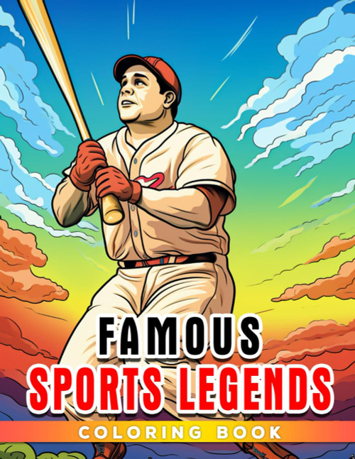 Famous Sports Legends Coloring Book
