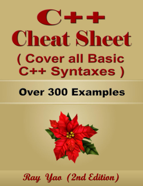 C++ Cheat Sheet Syntax Table & Chart Complete Reference Guide by