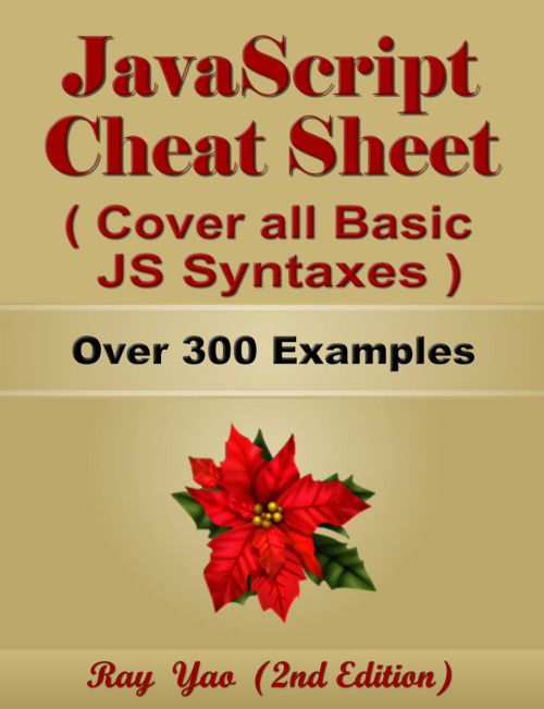 JavaScript Cheat Sheet Complete Reference Guide by Examples Cover all