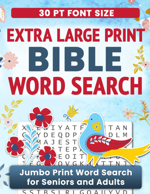 Extra Large Print Word Search Puzzle Book Bible Verses