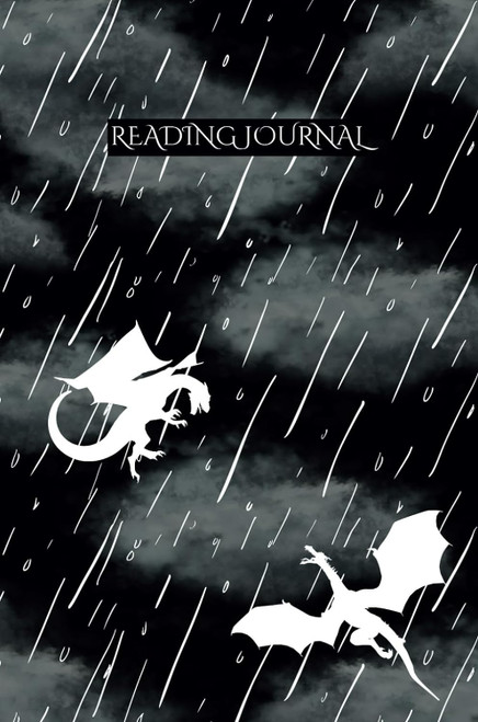Reading Journal; Dragon Edition Black Pages Review only 500 books:
