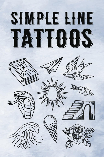 Simple Line Tattoos: 1000+ Tattoo Designs