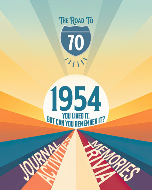 The Road to 70 I Happy 70th Birthday: Fun Trivia Memories Journal and