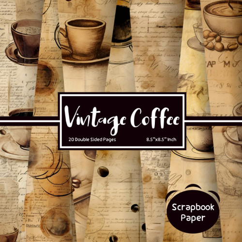 Vintage Coffee Scrapbook Paper