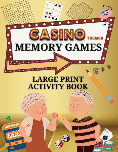 Jackpot Memory: A Large Print Casino-Themed Memory Activity Book for
