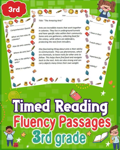 Timed Reading Fluency Passages 3rd Grade