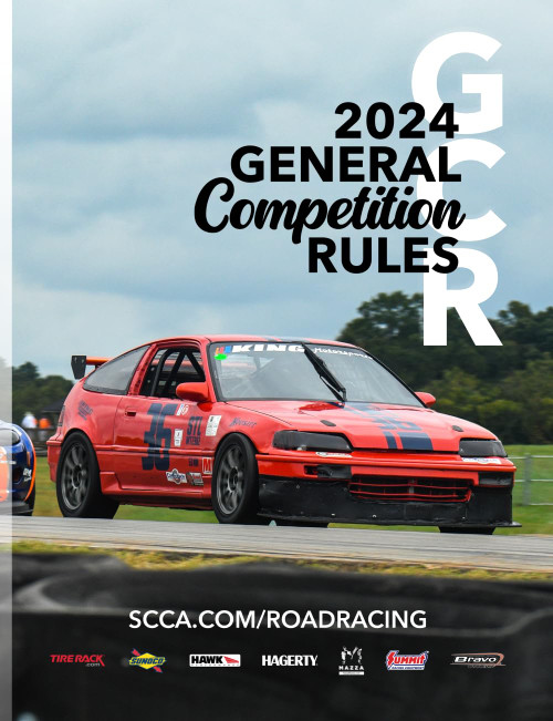2024 SCCA GCR General Competition Rules: SCCA Road Racing