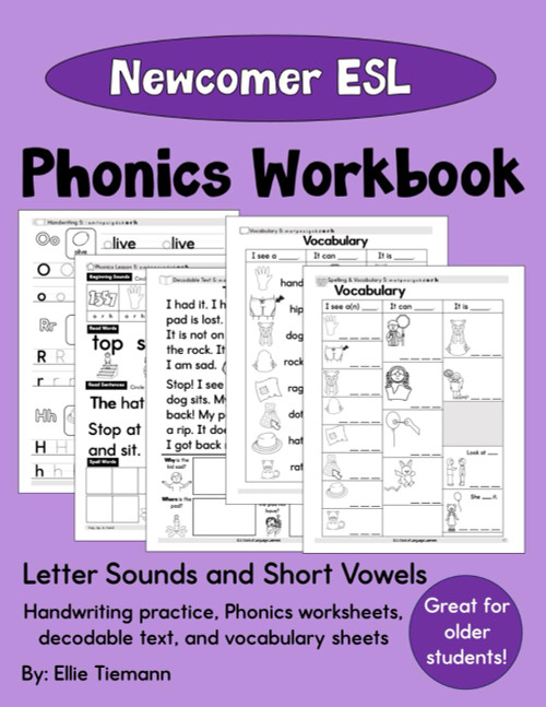 ESL Phonics Workbook: Newcomer Students