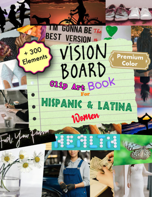 Vision Board Clip Art Book for Hispanic and Latina Women