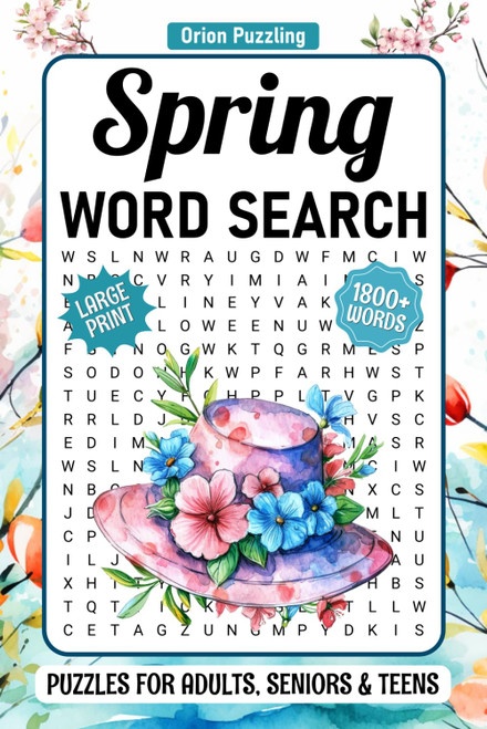 Spring Large Print Word Search For Adults