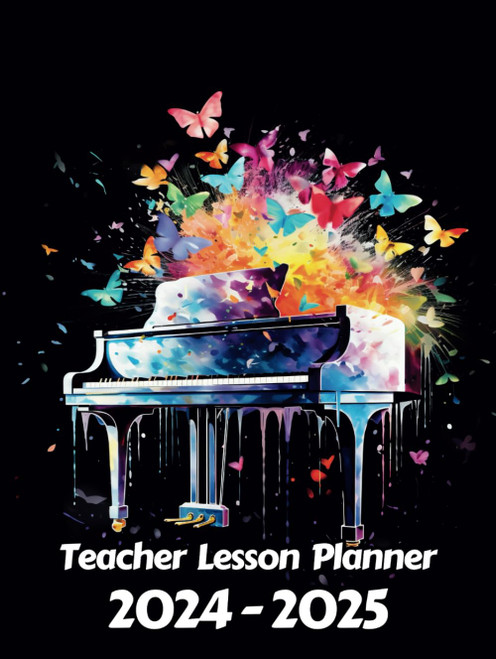 Watercolor Piano Teacher Lesson Planner