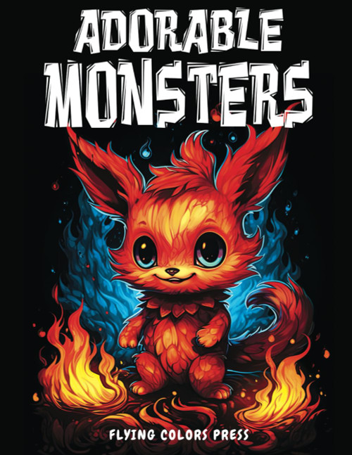 Adorable Monsters: A Cute Coloring Book for Adults and Teens with