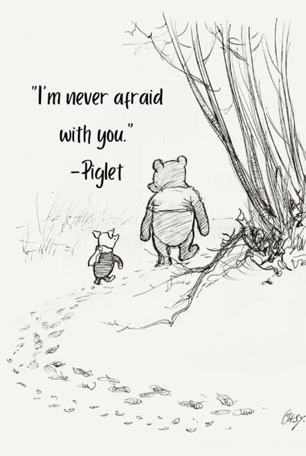 Original Winnie The Pooh And Piglet Hard Cover Diary