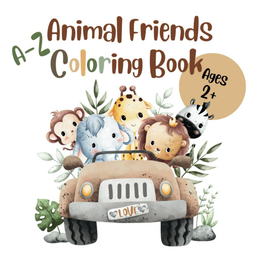 Animal Friends A-Z Coloring Book