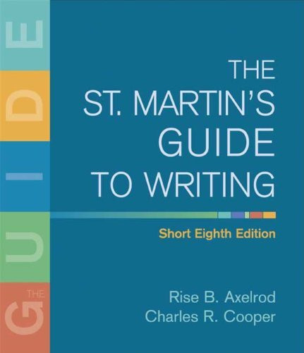 St Martin's Guide To Writing