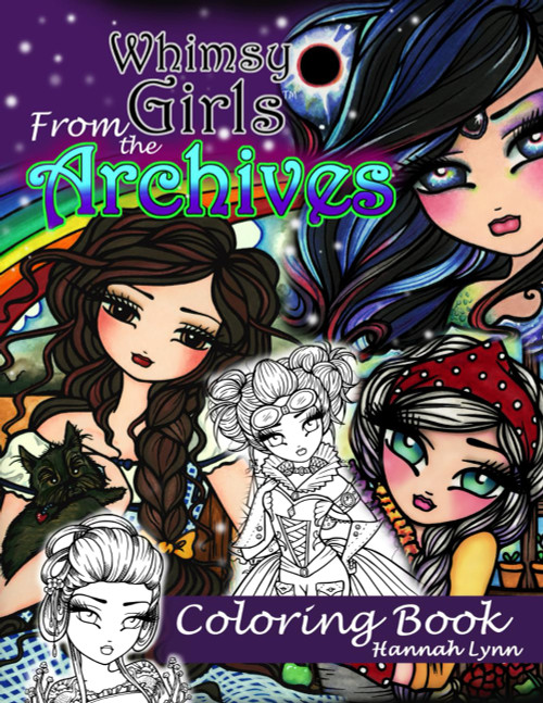 Whimsy Girls From the Archives Coloring Book