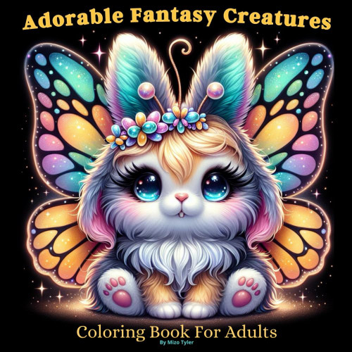 Adorable Fantasy Creatures Coloring Book For Adults