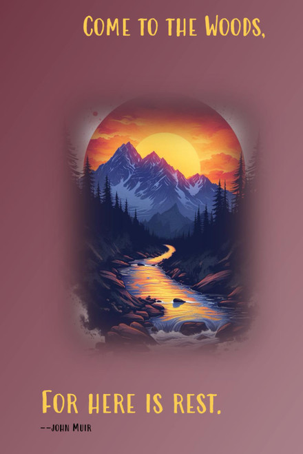 Come to the Woods: For Here is Rest . 100 page Dot Journal