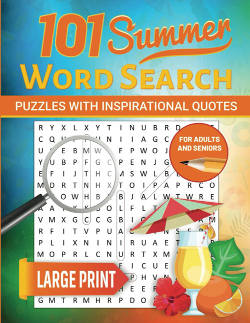 Summer Word Search Puzzles with Inspiring Quotes