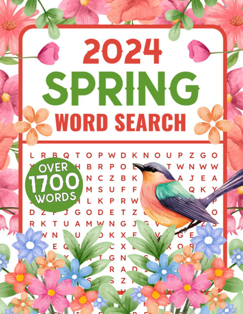 Spring Word Search: Large Print Spring Themed Word Find Puzzle Book