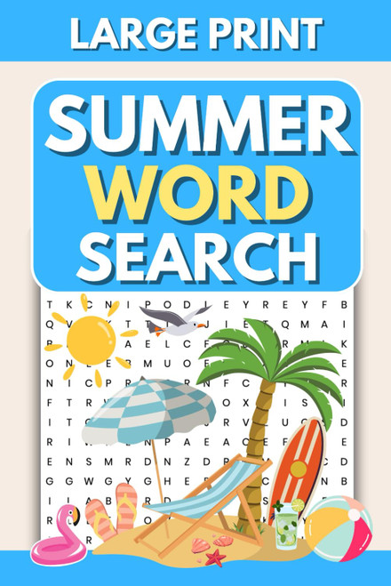 Summer Word Search for Adults