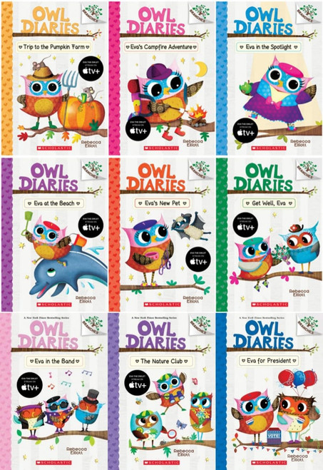 Owl Diaries 9 Books Bundle Set (Book #11 - #19)