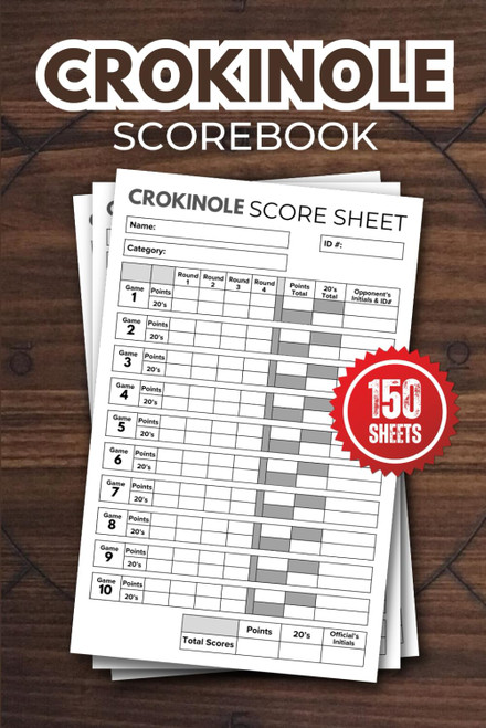 Crokinole Scorebook: 150 Sheets For Crokinole Score Logbook