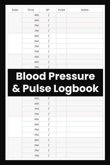 Blood Pressure & Pulse Logbook