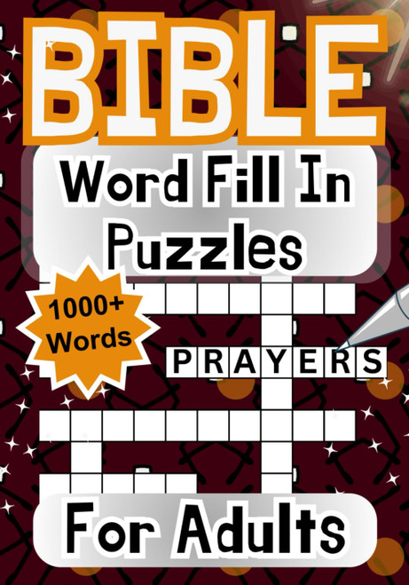 Bible Word Fill In Puzzle Book For Adults