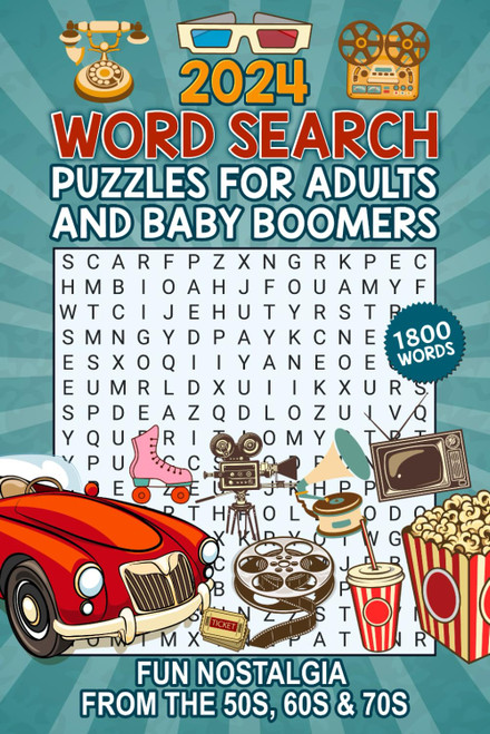 2024 Word Search Puzzles For Adults And Baby Boomers