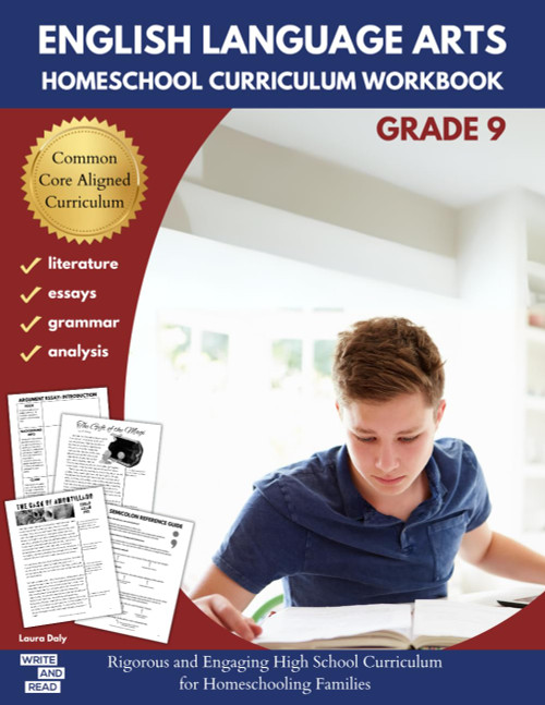 English Language Arts Homeschool Curriculum Workbook Grade 9