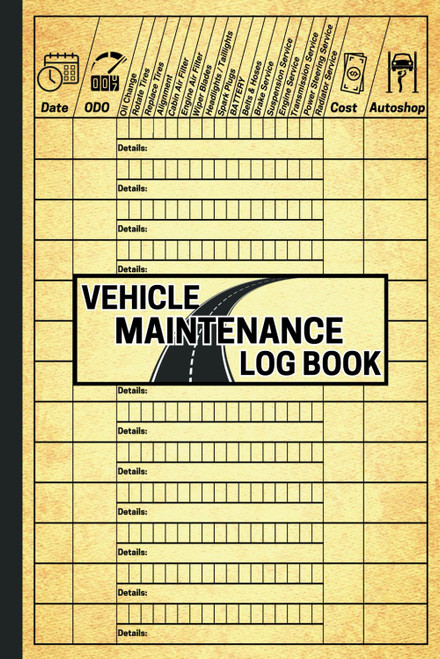 Vehicle Maintenance Log Book & Accident Checklist