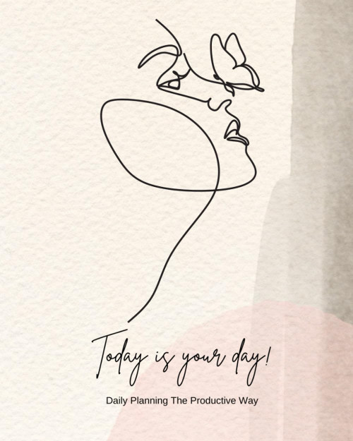 Aesthetically Cute Daily Planner: Daily planning journal for kids