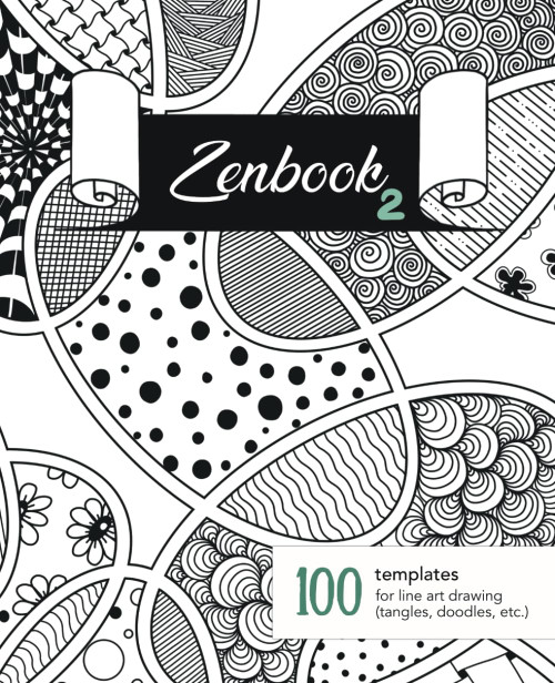 Zenbook 2: A Smart Sketchbook with 100 Blank Abstract Templates for