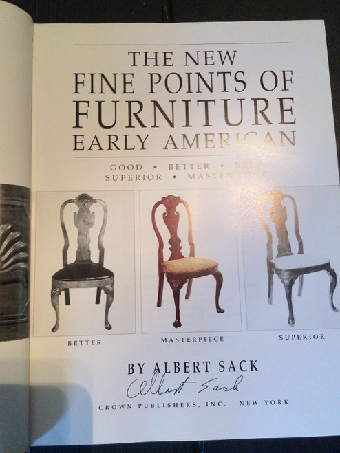 The New Fine Points of Furniture: Early American: The Good Better