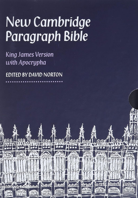 New Cambridge Paragraph Bible with Apocrypha Black Calfskin Leather