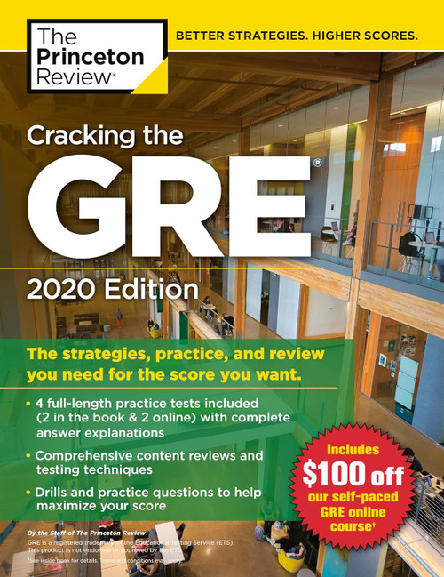 Cracking the GRE with 4 Practice Tests 2020 Edition